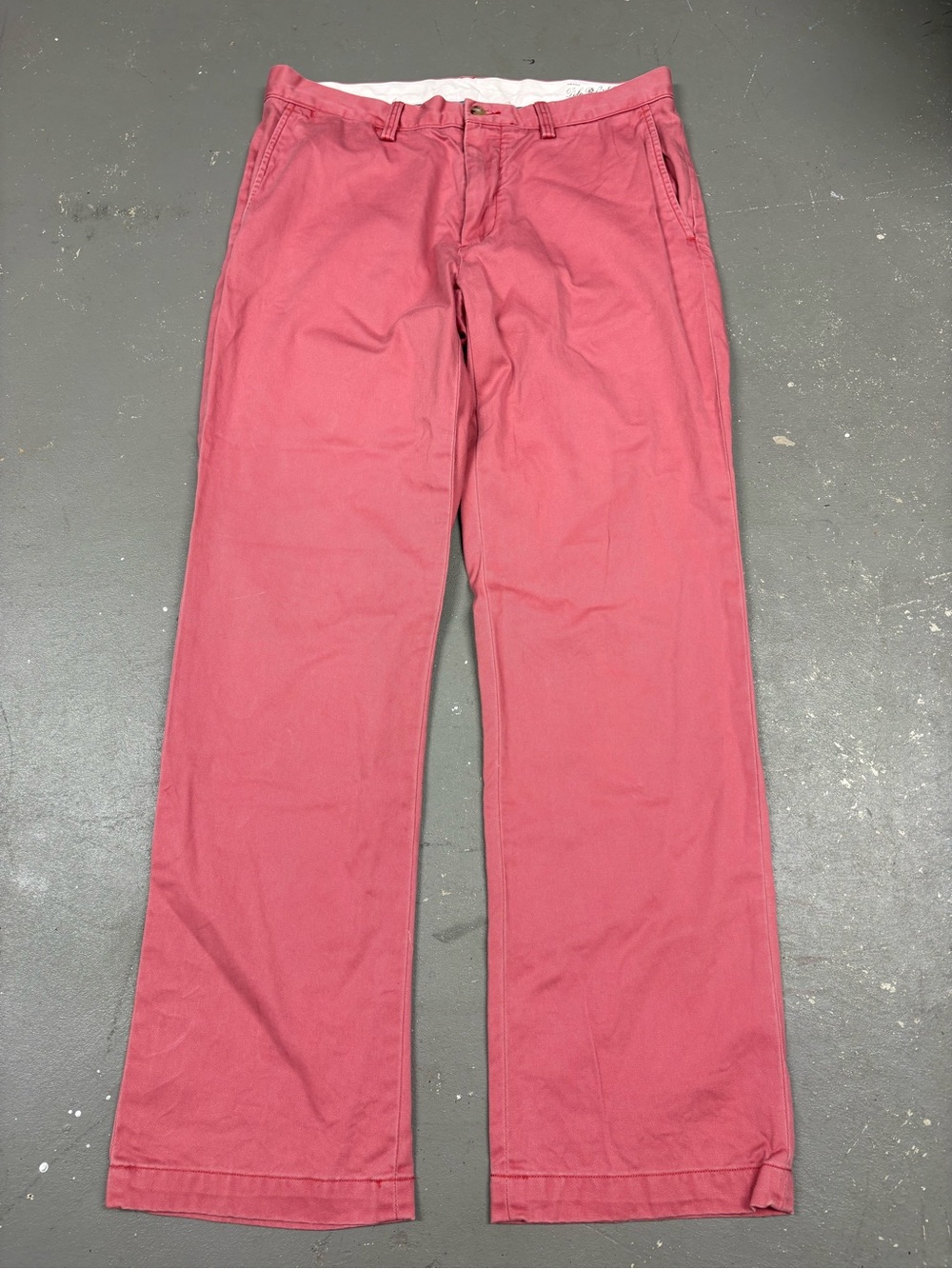 Polo Ralph Lauren Mens Pink Chino Pants Classic Fit 32x30 Nantucket Red Style